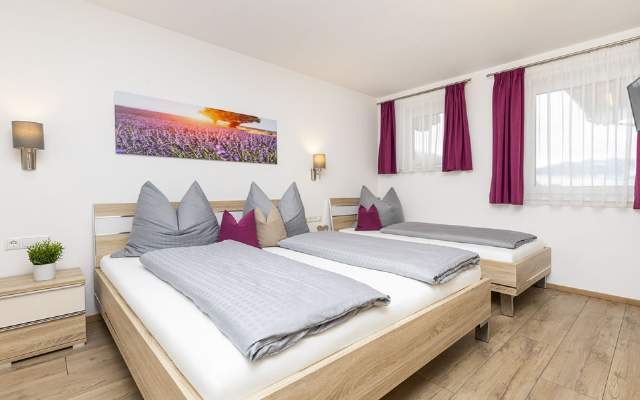 Double and triple rooms with high-quality beds