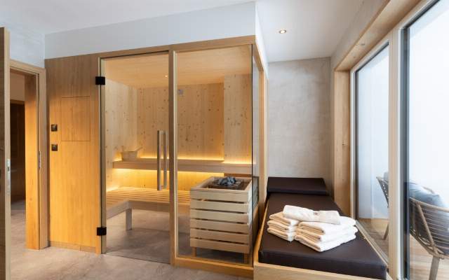 Wellness with brine steam bath, infrared cabin and sauna