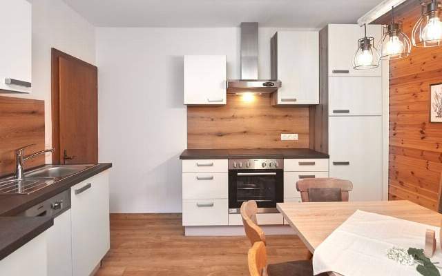 Spacious and fully equipped kitchen in the apartment for 4 to 5 people