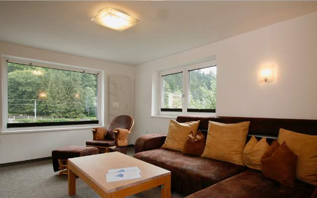 Living room with panoramic window