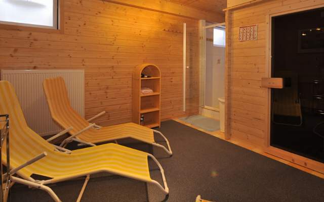 Sauna with relaxation room