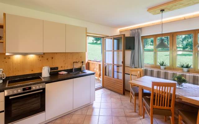 Fully equipped kitchens with large dining tables and balcony or terrace