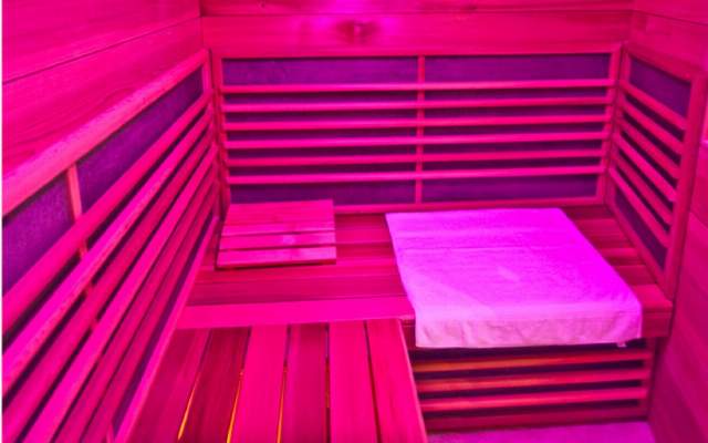 Wellness area with brine steam bath, infrared cabin and sauna